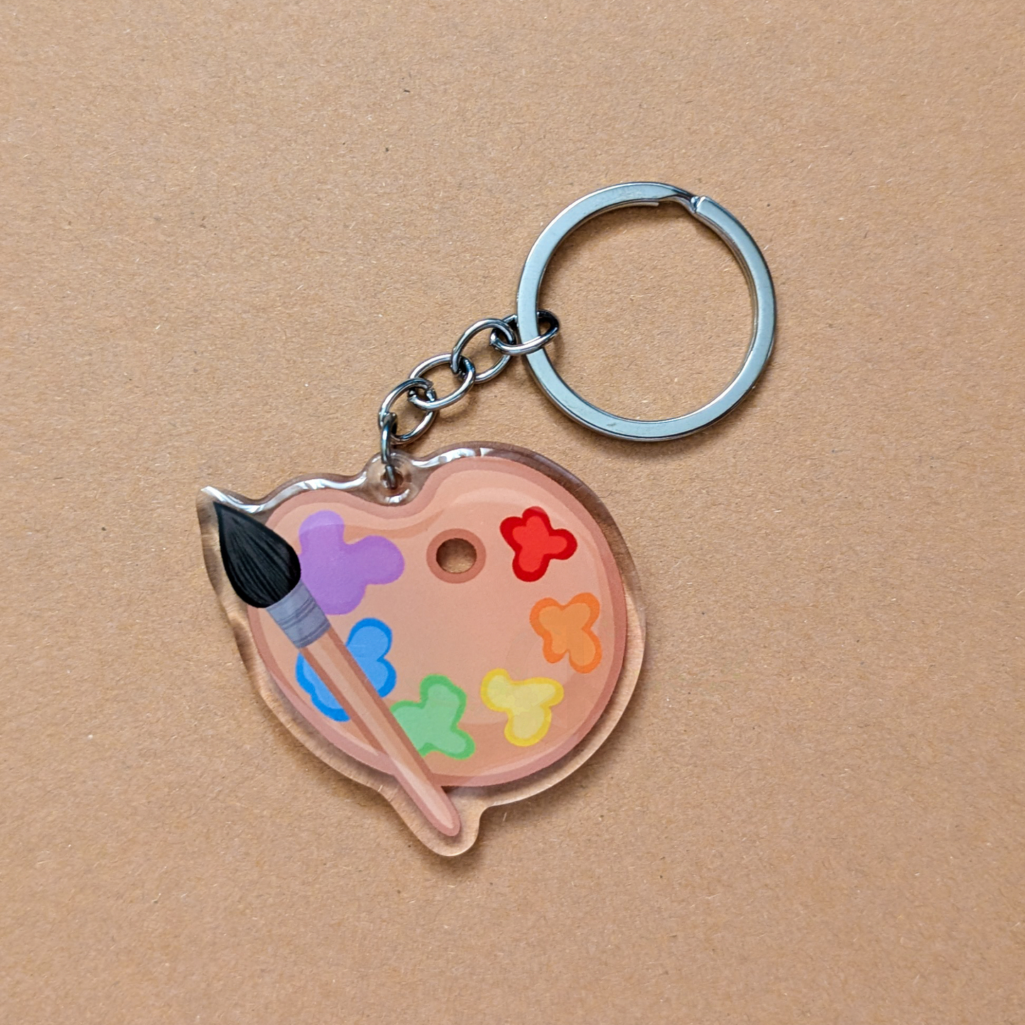 Paint Palette Keychain