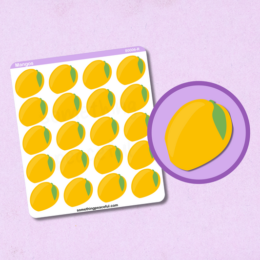 Mango Icons Sticker Sheet