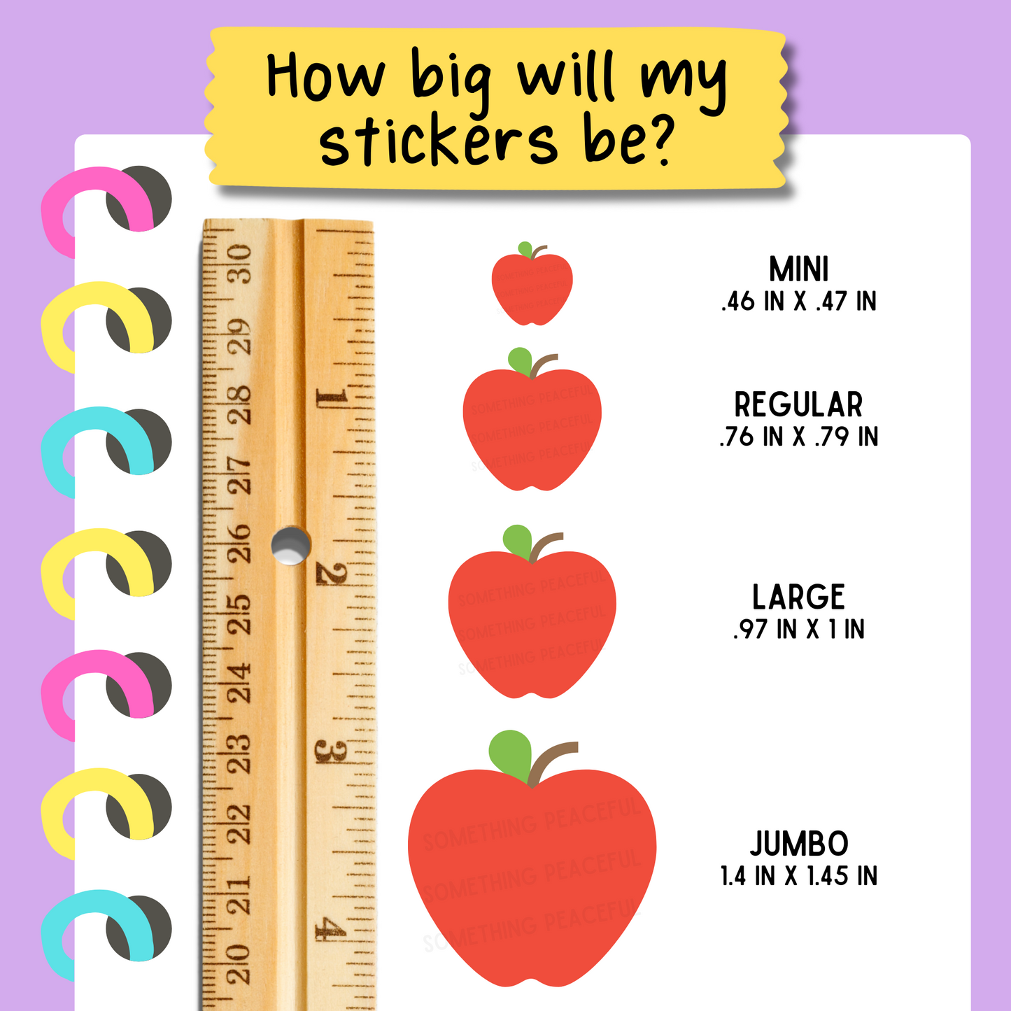 Apple Icons Sticker Sheet