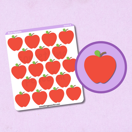 Apple Icons Sticker Sheet