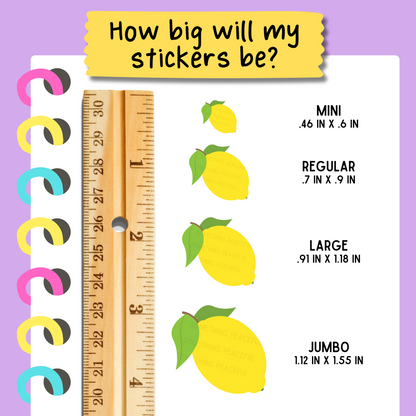 Lemon Icons Sticker Sheet