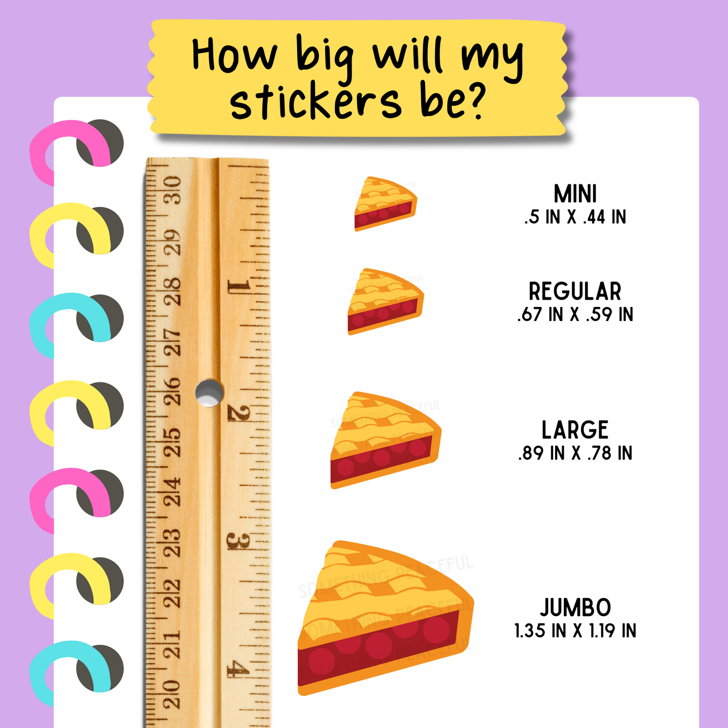 Cherry Pie Icons Sticker Sheet