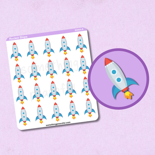 Rocket Icons Sticker Sheet