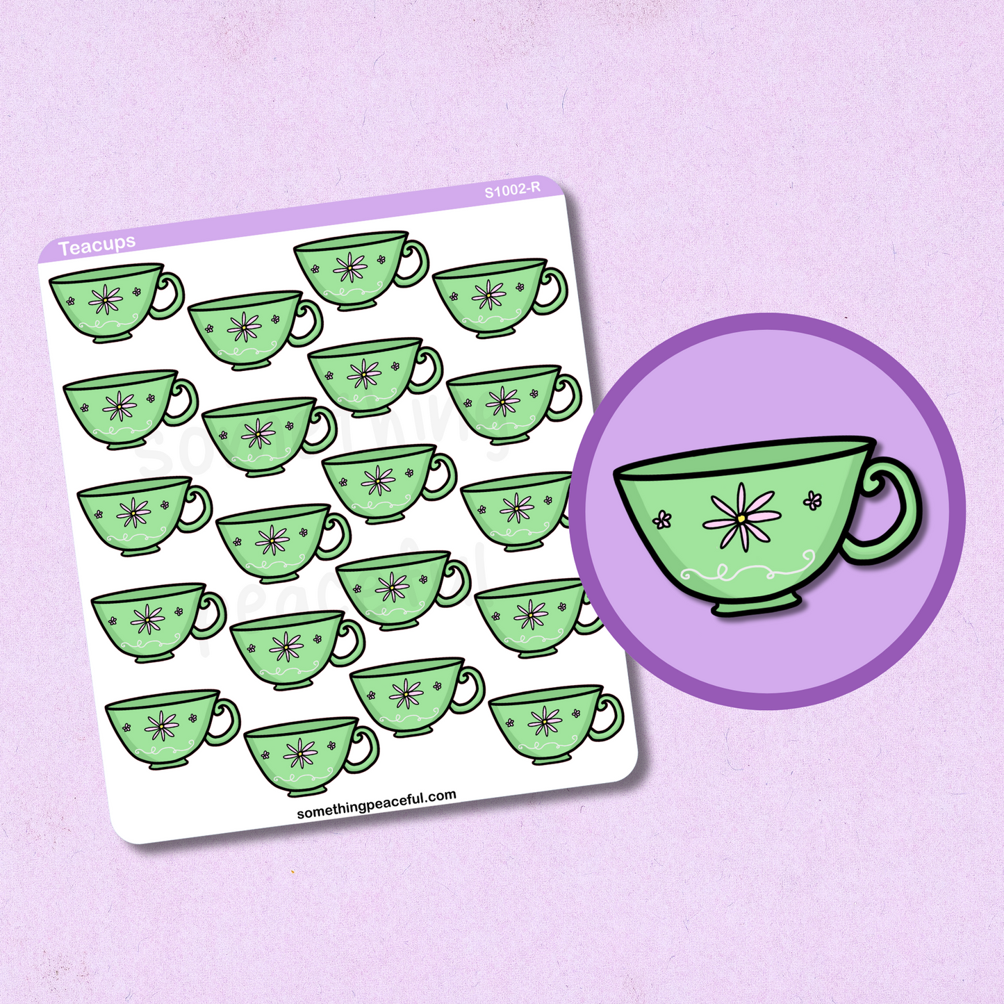 Teacup Sticker Sheet