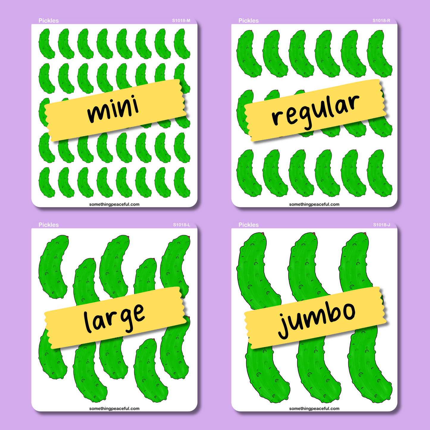 Pickle Sticker Sheet