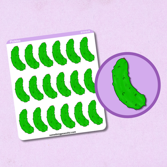 Pickle Icons Sticker Sheet