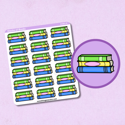 Stack of Books Sticker Sheet