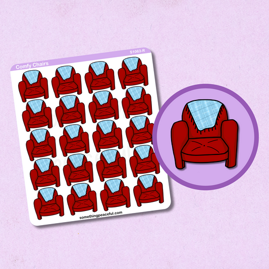 Comfy Chairs Sticker Sheet