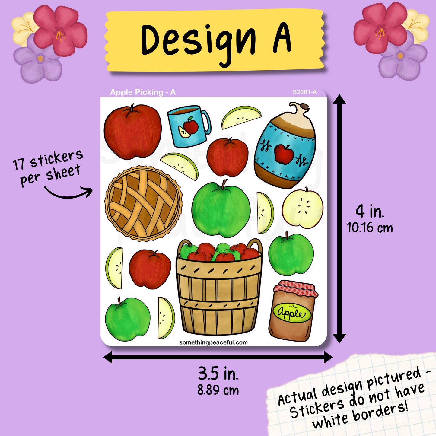 Apple Picking Stickers Sheet