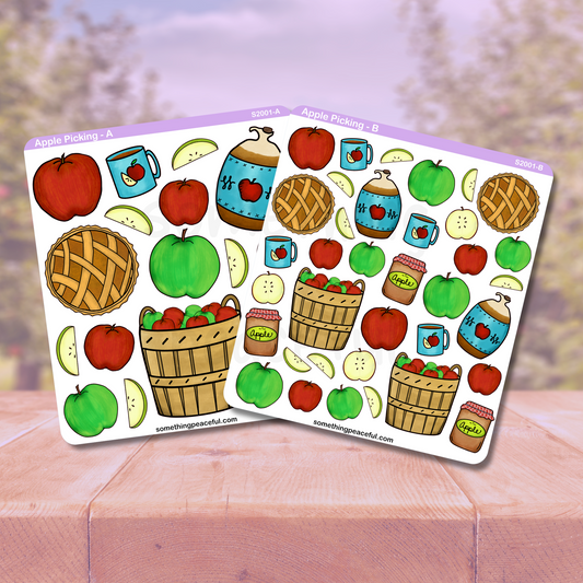 Apple Picking Stickers Sheet