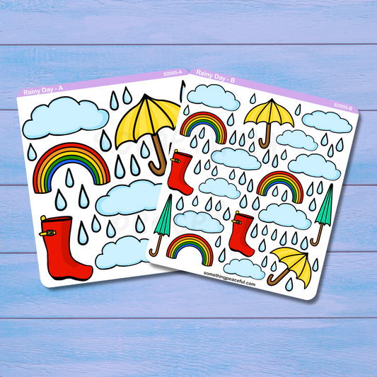 Rainy Day Stickers Sheet