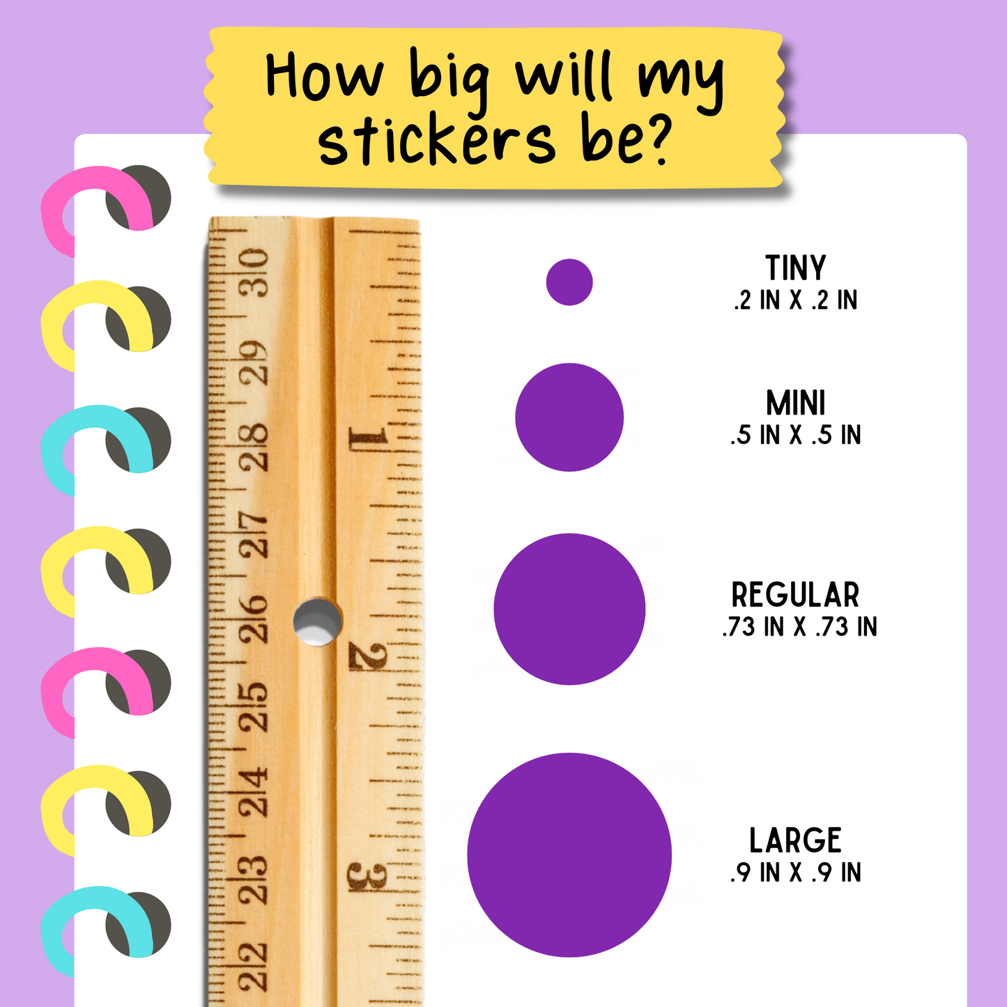 Circle Sticker Sheet - Customizable