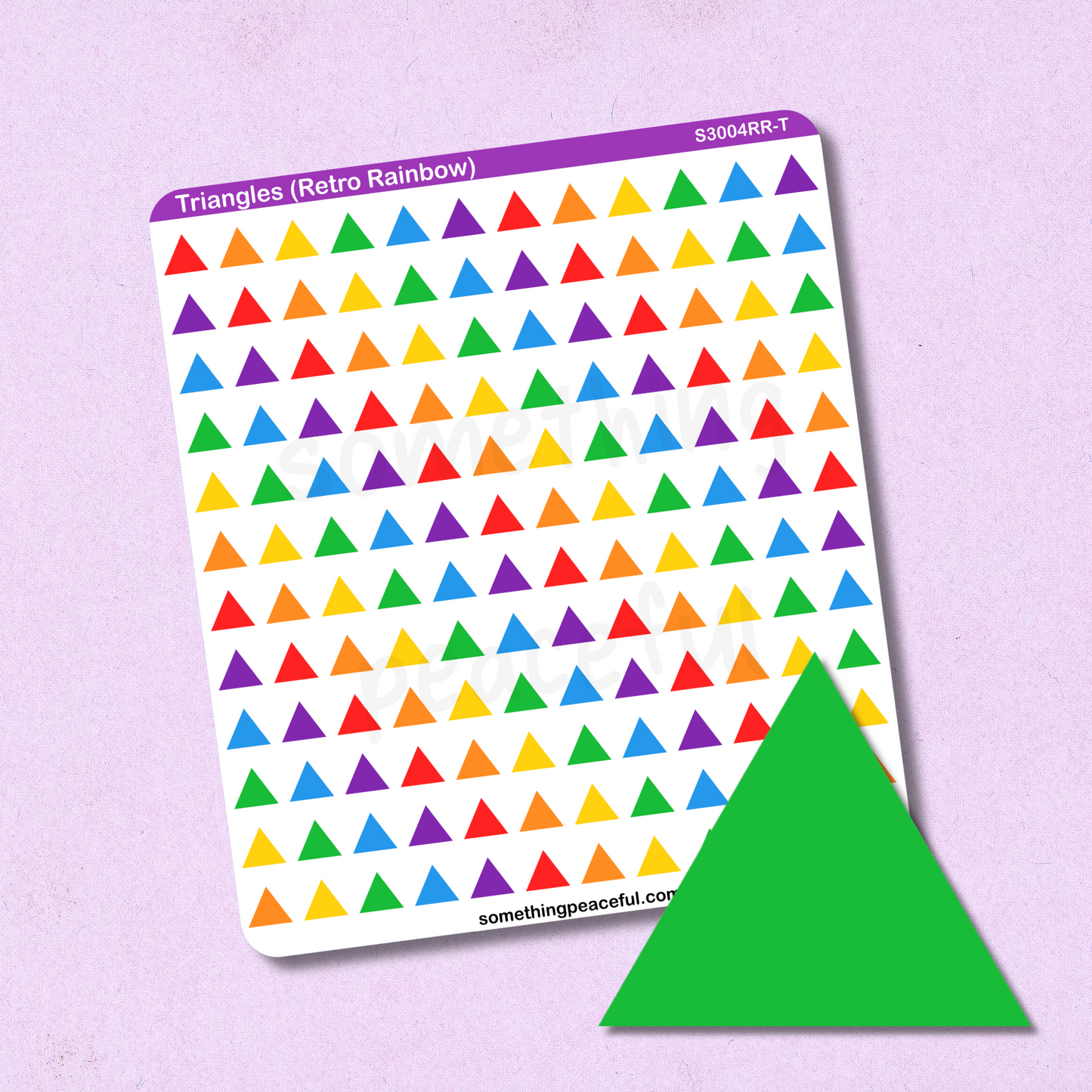 Triangle Sticker Sheet - Customizable