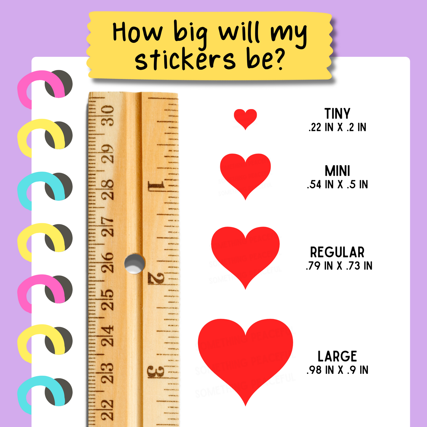 Heart Sticker Sheet - Customizable