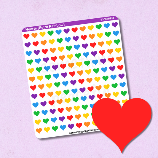 Heart Sticker Sheet - Customizable