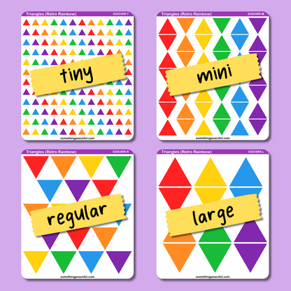 Triangle Sticker Sheet - Customizable